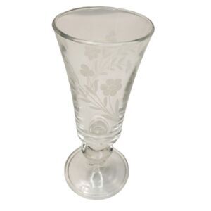 Wine Glasses, 3oz, Frosted Flowers